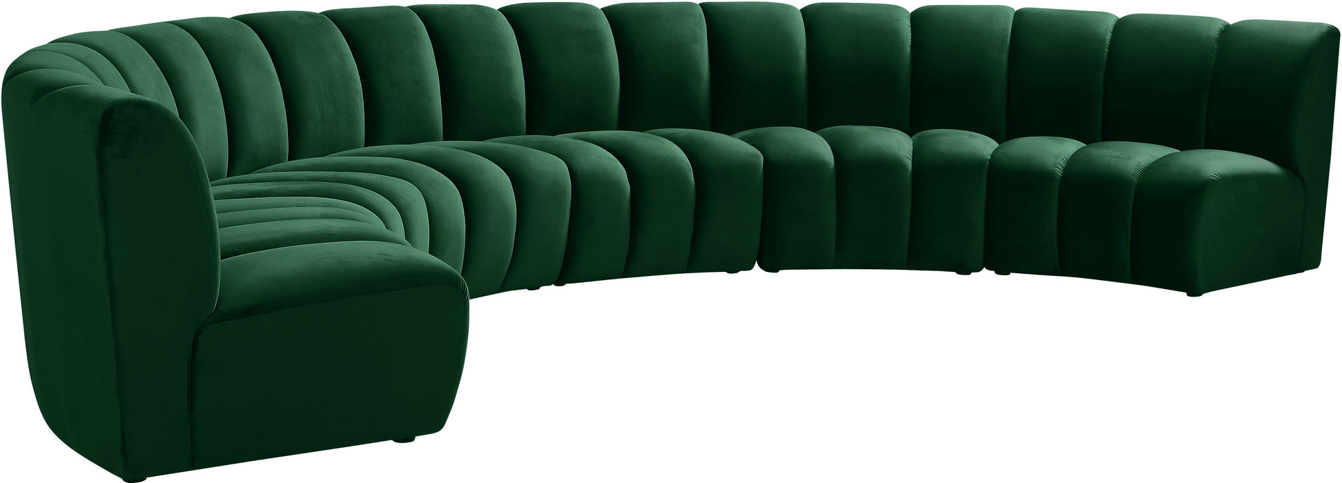 Infinity Green Velvet 6pc. Modular Sectional - Royal Furniture & Gifts (MI) - Multi Location