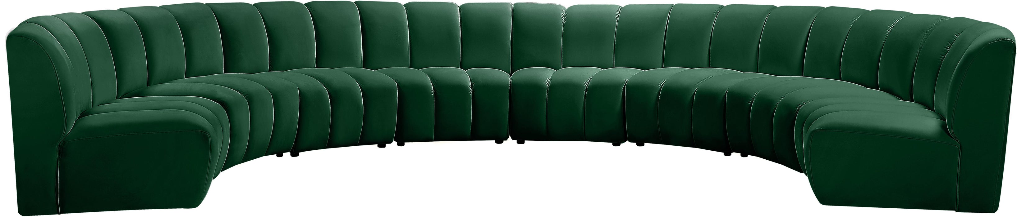 Infinity Green Velvet 8pc. Modular Sectional - Royal Furniture & Gifts (MI) - Multi Location