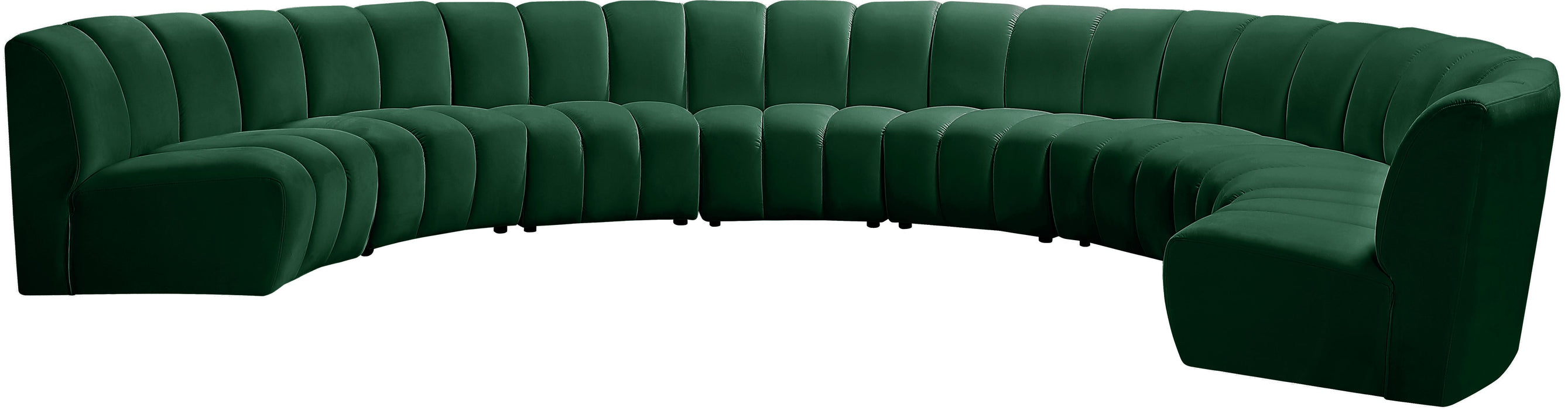 Infinity Green Velvet 8pc. Modular Sectional - Royal Furniture & Gifts (MI) - Multi Location