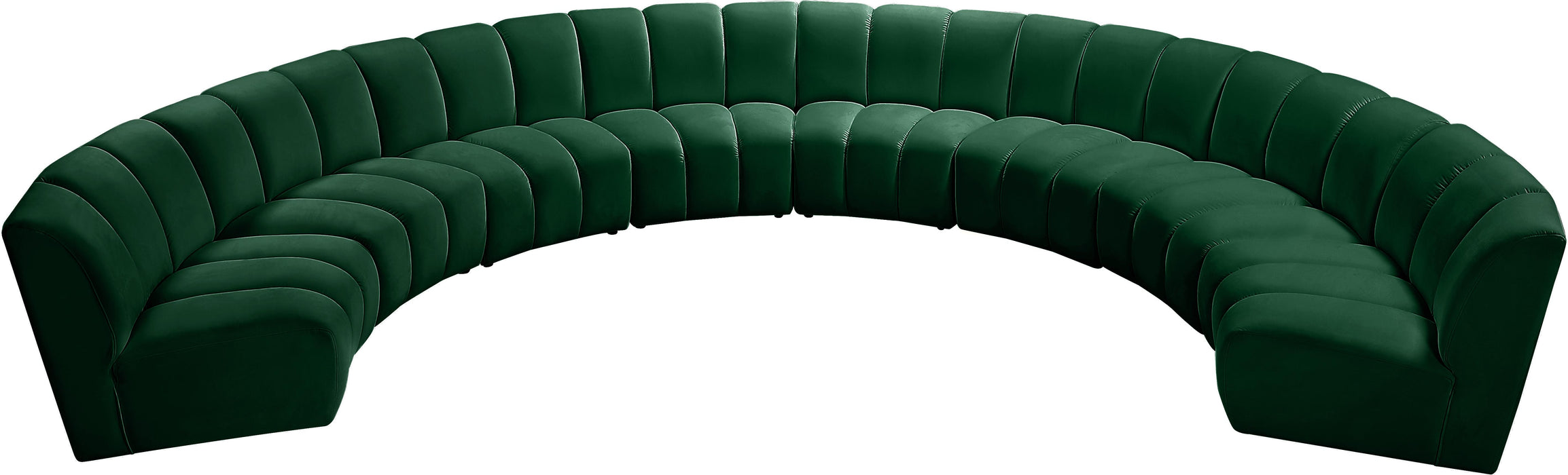 Infinity Green Velvet 8pc. Modular Sectional - Royal Furniture & Gifts (MI) - Multi Location