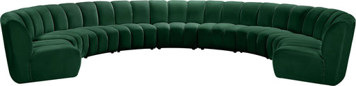 Infinity Green Velvet 9pc. Modular Sectional - Royal Furniture & Gifts (MI) - Multi Location