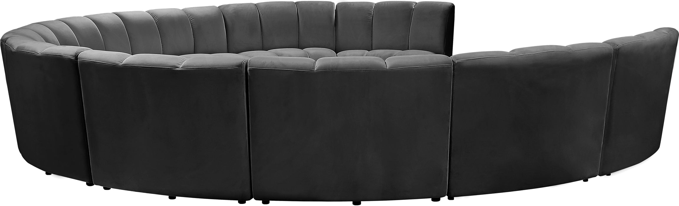 Infinity Grey Velvet 10pc. Modular Sectional - Royal Furniture & Gifts (MI) - Multi Location