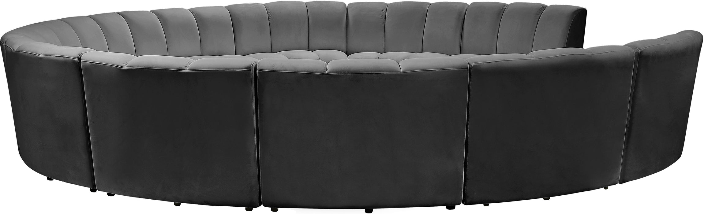 Infinity Grey Velvet 11pc. Modular Sectional - Royal Furniture & Gifts (MI) - Multi Location