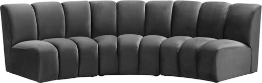 Infinity Grey Velvet 3pc. Modular Sectional - Royal Furniture & Gifts (MI) - Multi Location