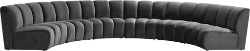 Infinity Grey Velvet 6pc. Modular Sectional - Royal Furniture & Gifts (MI) - Multi Location