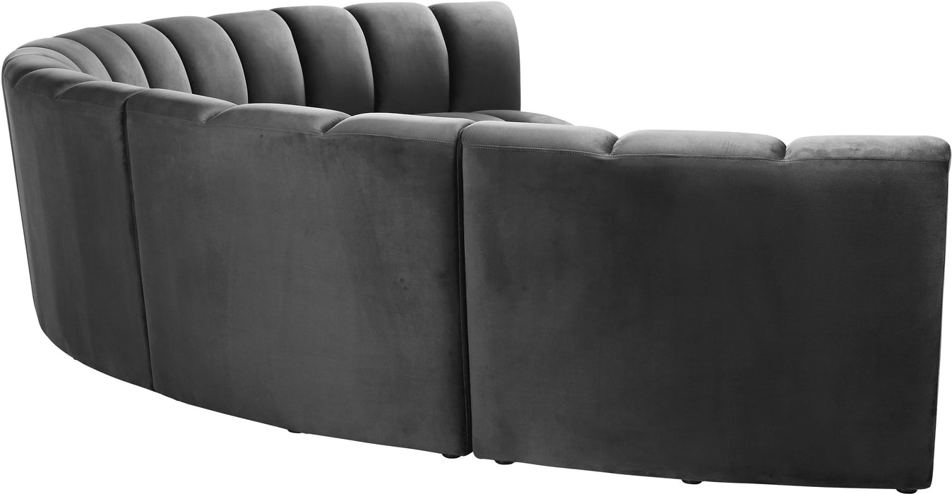 Infinity Grey Velvet 6pc. Modular Sectional - Royal Furniture & Gifts (MI) - Multi Location