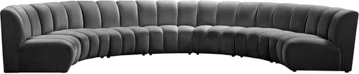 Infinity Grey Velvet 7pc. Modular Sectional - Royal Furniture & Gifts (MI) - Multi Location