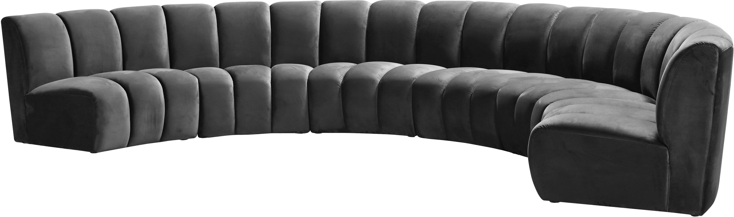 Infinity Grey Velvet 6pc. Modular Sectional - Royal Furniture & Gifts (MI) - Multi Location