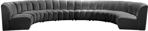 Infinity Grey Velvet 8pc. Modular Sectional - Royal Furniture & Gifts (MI) - Multi Location