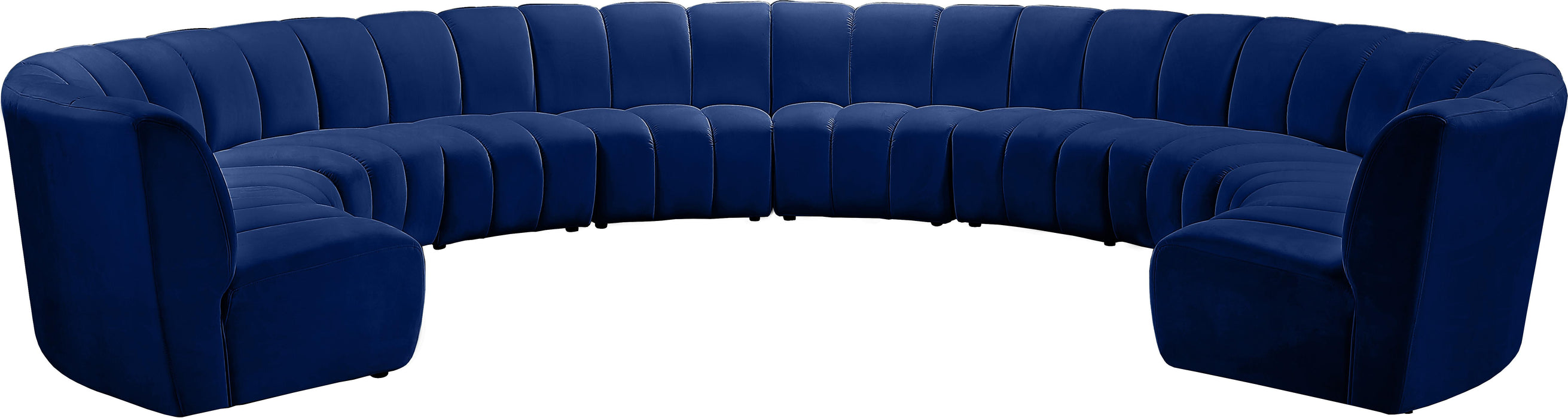 Infinity Navy Velvet 10pc. Modular Sectional - Royal Furniture & Gifts (MI) - Multi Location