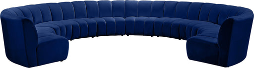 Infinity Navy Velvet 10pc. Modular Sectional - Royal Furniture & Gifts (MI) - Multi Location