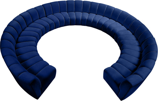 Infinity Navy Velvet 11pc. Modular Sectional - Royal Furniture & Gifts (MI) - Multi Location