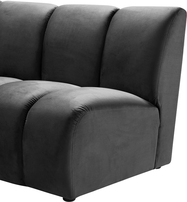 Infinity Grey Velvet 4pc. Modular Sectional - Royal Furniture & Gifts (MI) - Multi Location