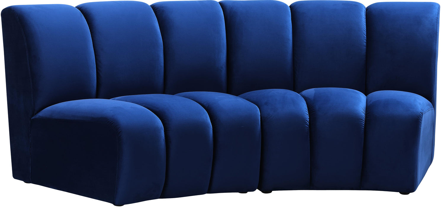 Infinity Navy Velvet 2pc. Modular Sectional - Royal Furniture & Gifts (MI) - Multi Location
