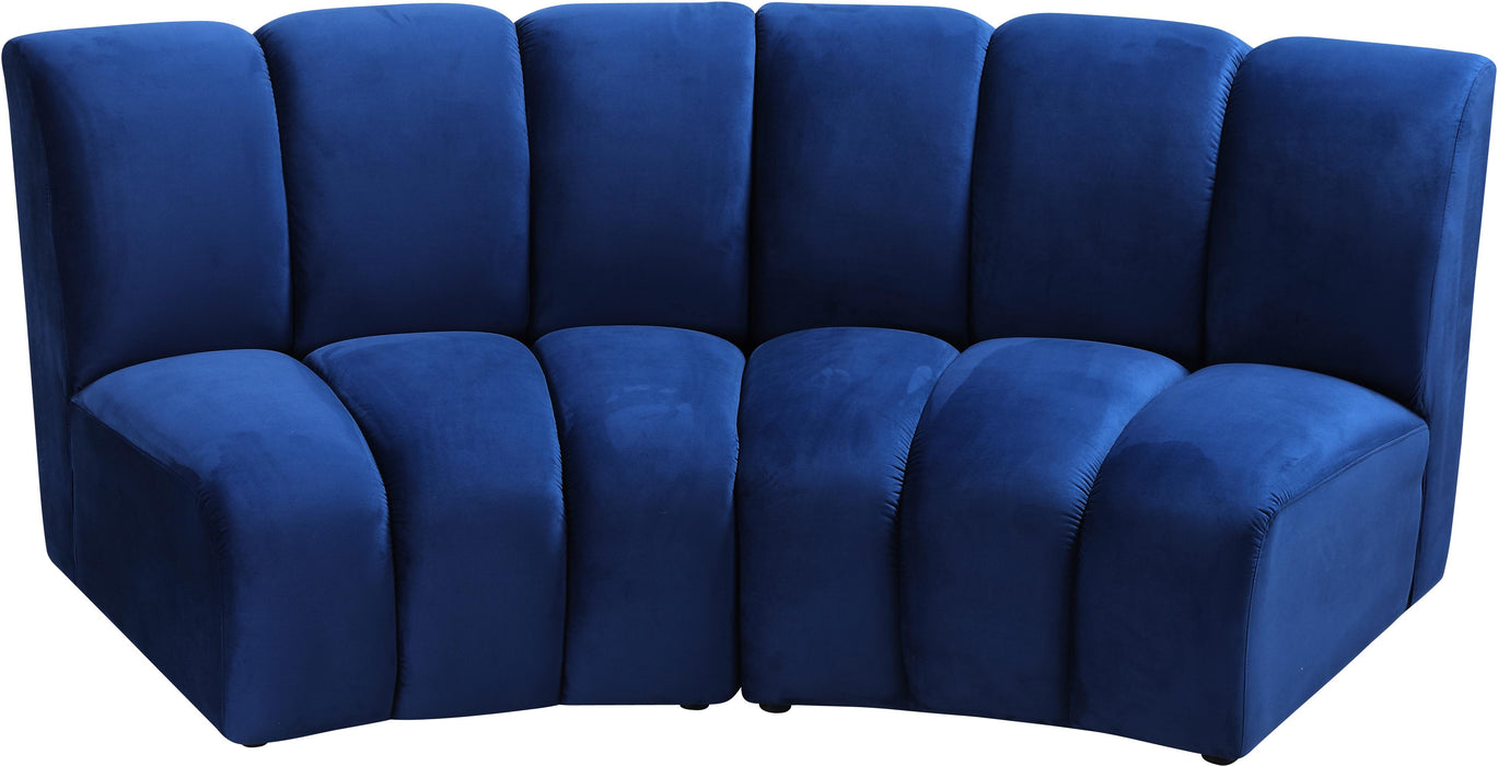 Infinity Navy Velvet 2pc. Modular Sectional - Royal Furniture & Gifts (MI) - Multi Location