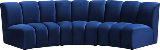 Infinity Navy Velvet 3pc. Modular Sectional - Royal Furniture & Gifts (MI) - Multi Location