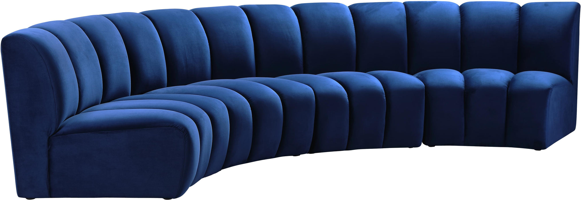 Infinity Navy Velvet 4pc. Modular Sectional - Royal Furniture & Gifts (MI) - Multi Location