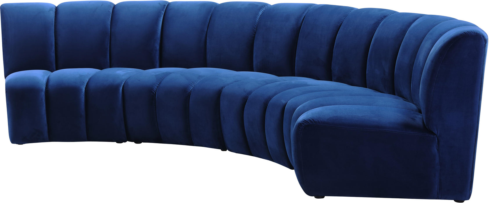 Infinity Navy Velvet 4pc. Modular Sectional - Royal Furniture & Gifts (MI) - Multi Location