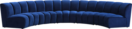 Infinity Navy Velvet 5pc. Modular Sectional - Royal Furniture & Gifts (MI) - Multi Location