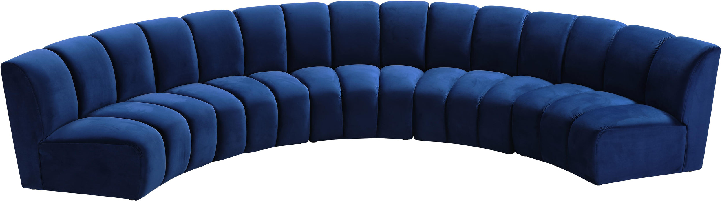 Infinity Navy Velvet 5pc. Modular Sectional - Royal Furniture & Gifts (MI) - Multi Location