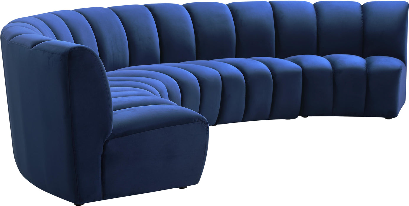 Infinity Navy Velvet 5pc. Modular Sectional - Royal Furniture & Gifts (MI) - Multi Location