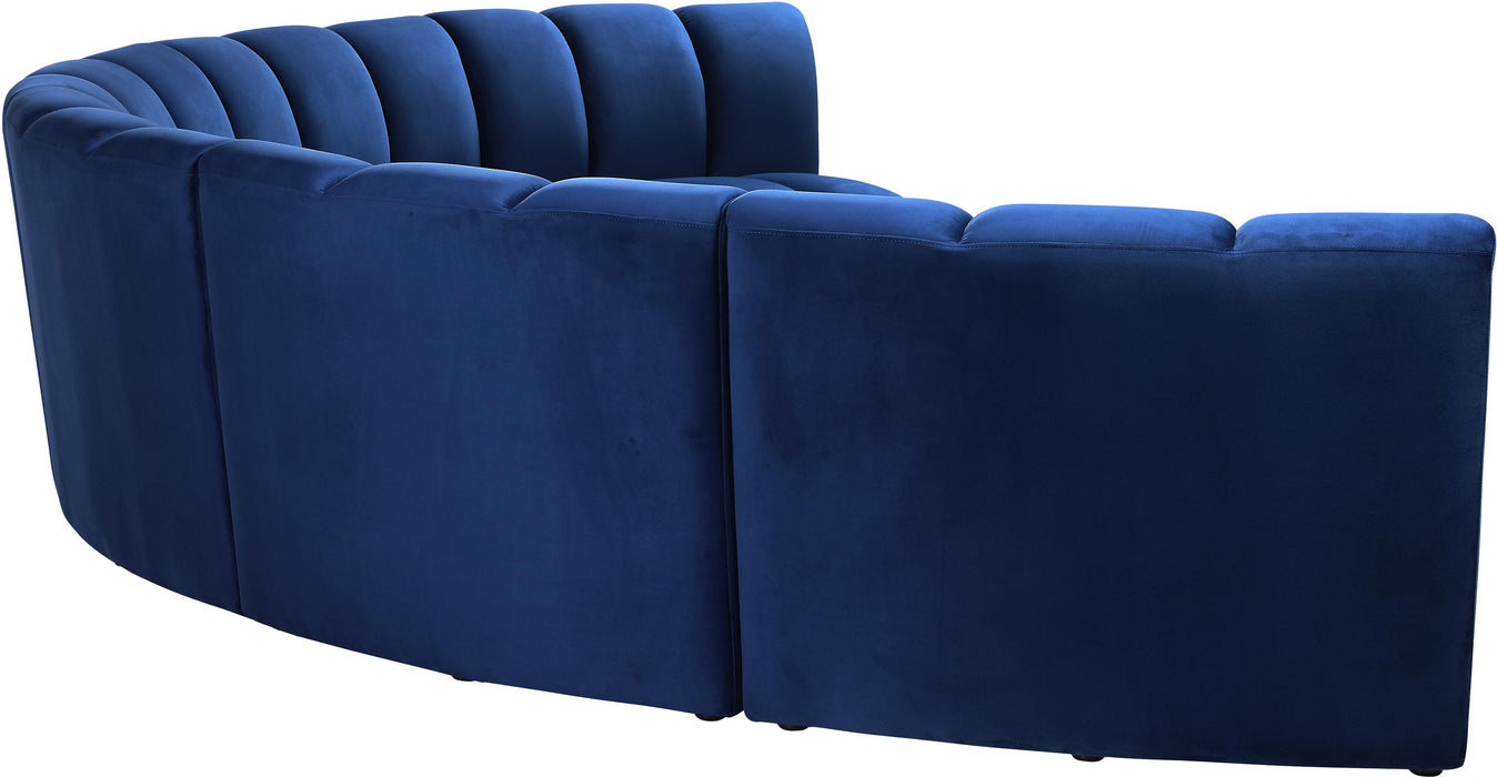 Infinity Navy Velvet 6pc. Modular Sectional - Royal Furniture & Gifts (MI) - Multi Location