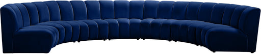 Infinity Navy Velvet 7pc. Modular Sectional - Royal Furniture & Gifts (MI) - Multi Location