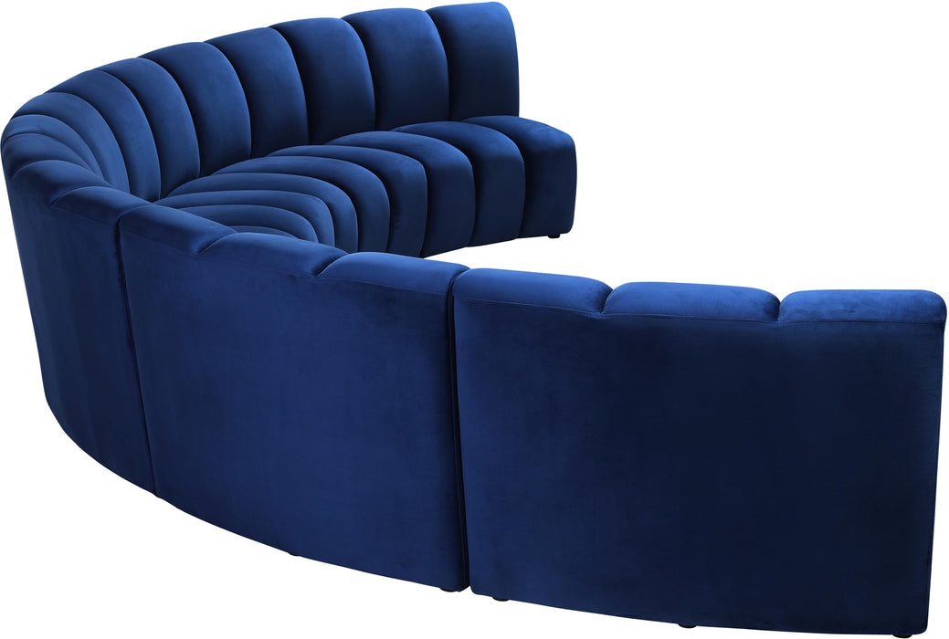 Infinity Navy Velvet 5pc. Modular Sectional - Royal Furniture & Gifts (MI) - Multi Location