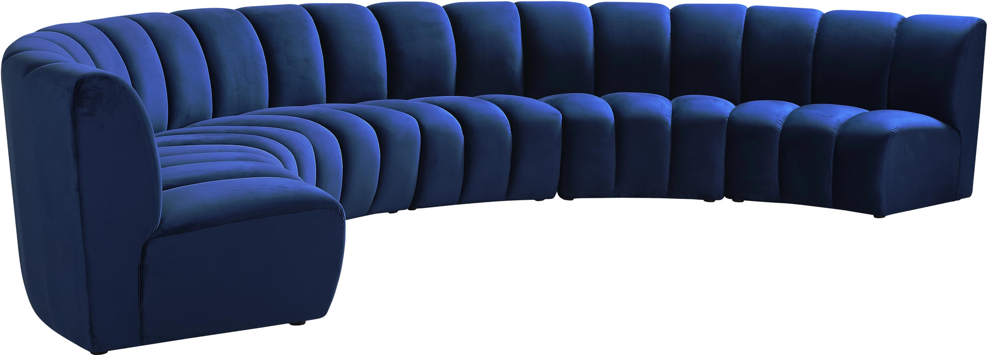 Infinity Navy Velvet 6pc. Modular Sectional - Royal Furniture & Gifts (MI) - Multi Location