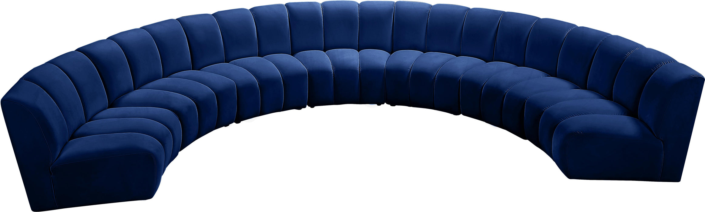 Infinity Navy Velvet 7pc. Modular Sectional - Royal Furniture & Gifts (MI) - Multi Location