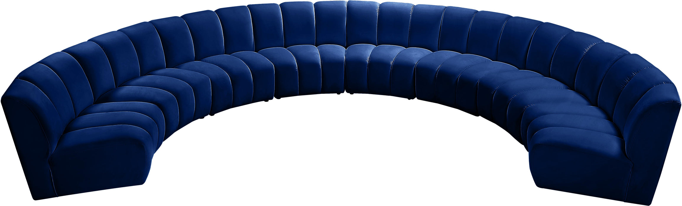 Infinity Navy Velvet 8pc. Modular Sectional - Royal Furniture & Gifts (MI) - Multi Location