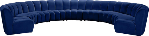 Infinity Navy Velvet 9pc. Modular Sectional - Royal Furniture & Gifts (MI) - Multi Location