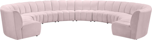 Infinity Pink Velvet 10pc. Modular Sectional - Royal Furniture & Gifts (MI) - Multi Location