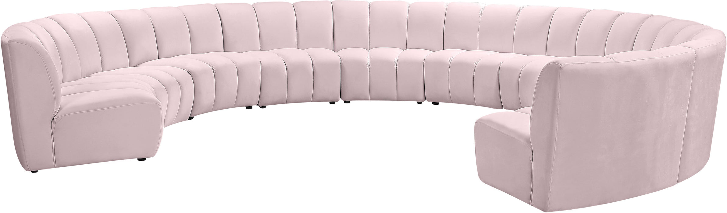 Infinity Pink Velvet 10pc. Modular Sectional - Royal Furniture & Gifts (MI) - Multi Location