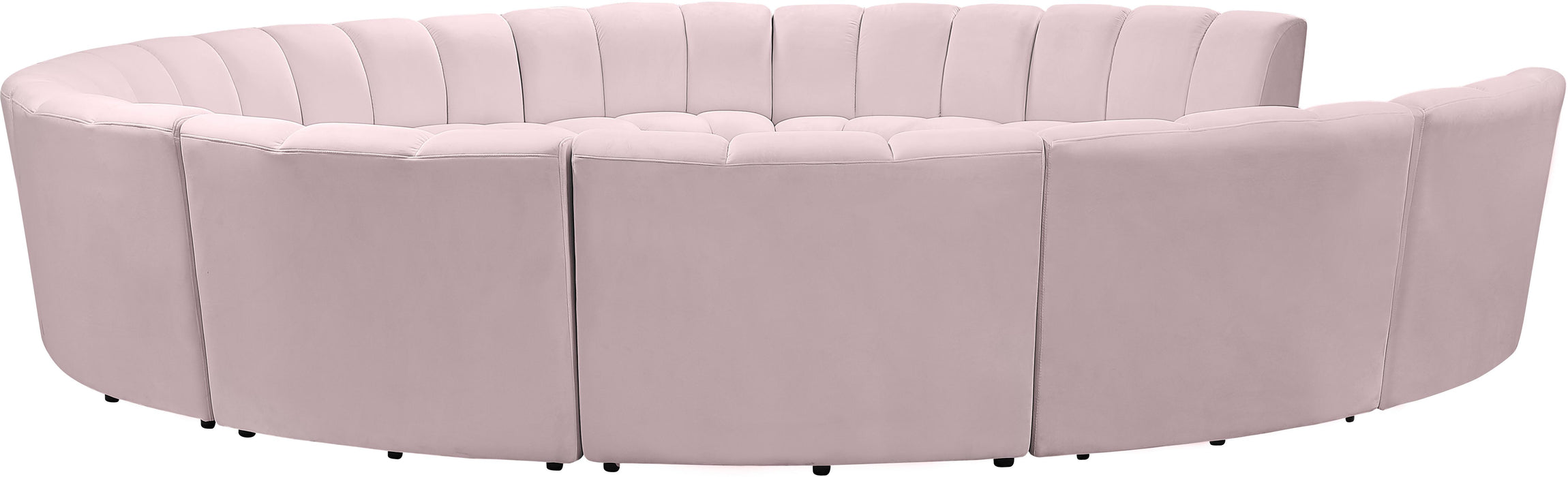 Infinity Pink Velvet 11pc. Modular Sectional - Royal Furniture & Gifts (MI) - Multi Location