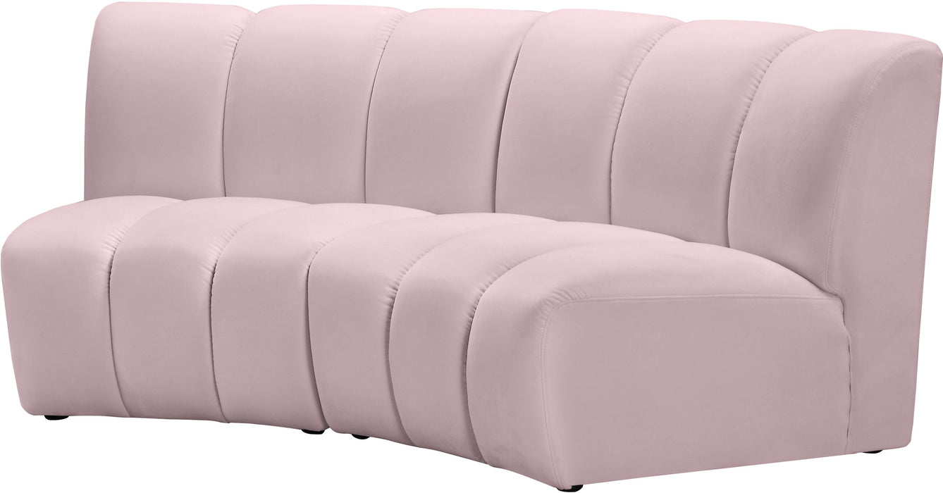 Infinity Pink Velvet 2pc. Modular Sectional - Royal Furniture & Gifts (MI) - Multi Location