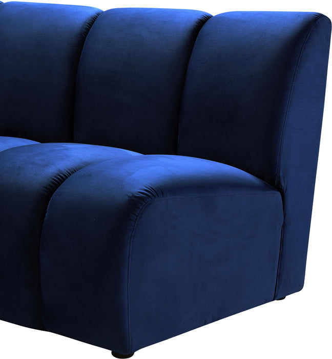 Infinity Navy Velvet 4pc. Modular Sectional - Royal Furniture & Gifts (MI) - Multi Location