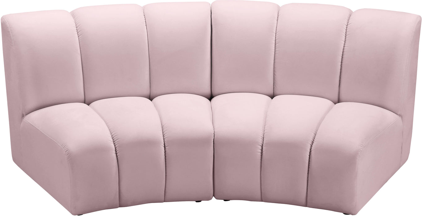 Infinity Pink Velvet 2pc. Modular Sectional - Royal Furniture & Gifts (MI) - Multi Location