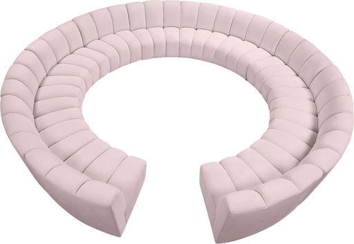 Infinity Pink Velvet 12pc. Modular Sectional - Royal Furniture & Gifts (MI) - Multi Location