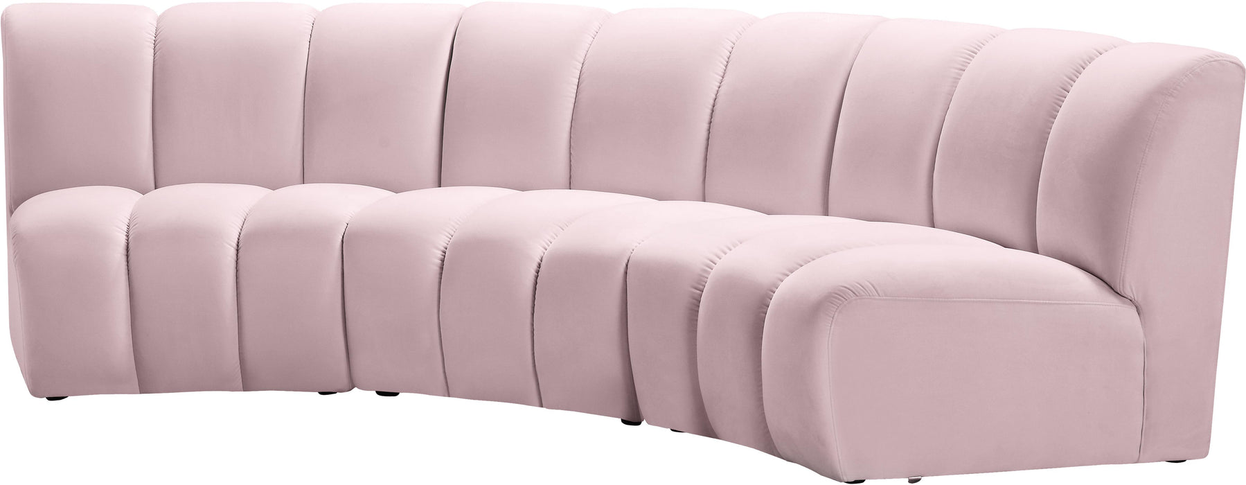 Infinity Pink Velvet 3pc. Modular Sectional - Royal Furniture & Gifts (MI) - Multi Location