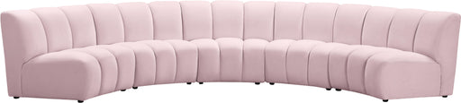 Infinity Pink Velvet 5pc. Modular Sectional - Royal Furniture & Gifts (MI) - Multi Location
