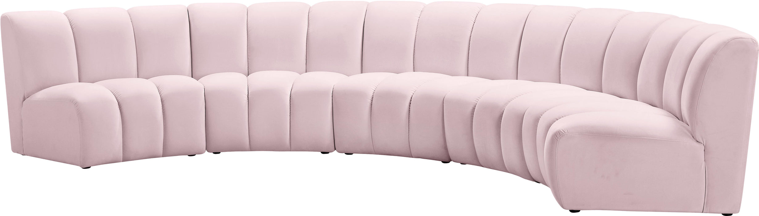 Infinity Pink Velvet 5pc. Modular Sectional - Royal Furniture & Gifts (MI) - Multi Location