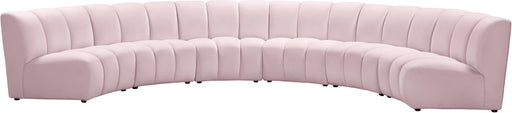 Infinity Pink Velvet 6pc. Modular Sectional - Royal Furniture & Gifts (MI) - Multi Location
