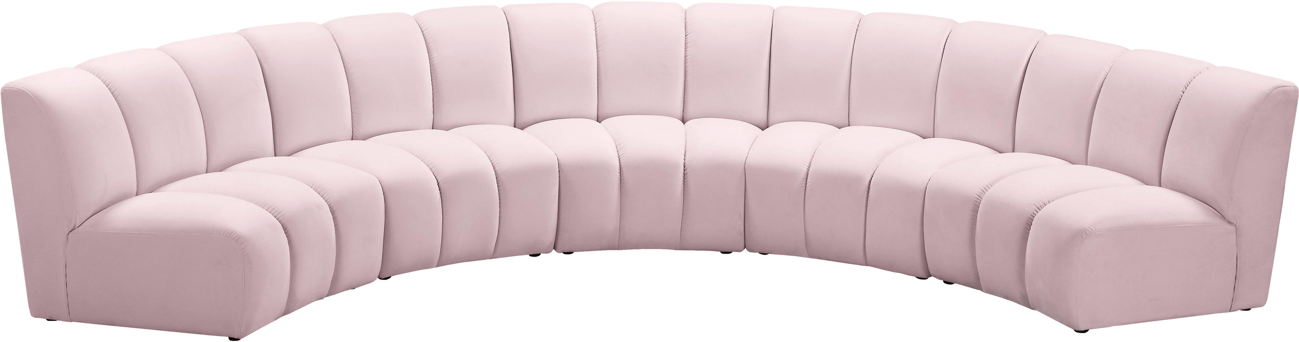 Infinity Pink Velvet 5pc. Modular Sectional - Royal Furniture & Gifts (MI) - Multi Location