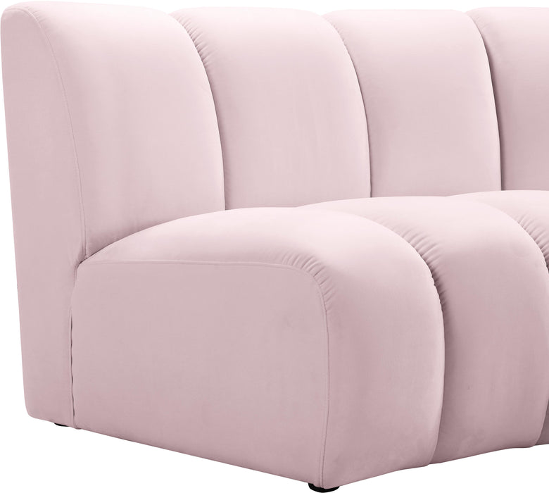 Infinity Pink Velvet 4pc. Modular Sectional - Royal Furniture & Gifts (MI) - Multi Location