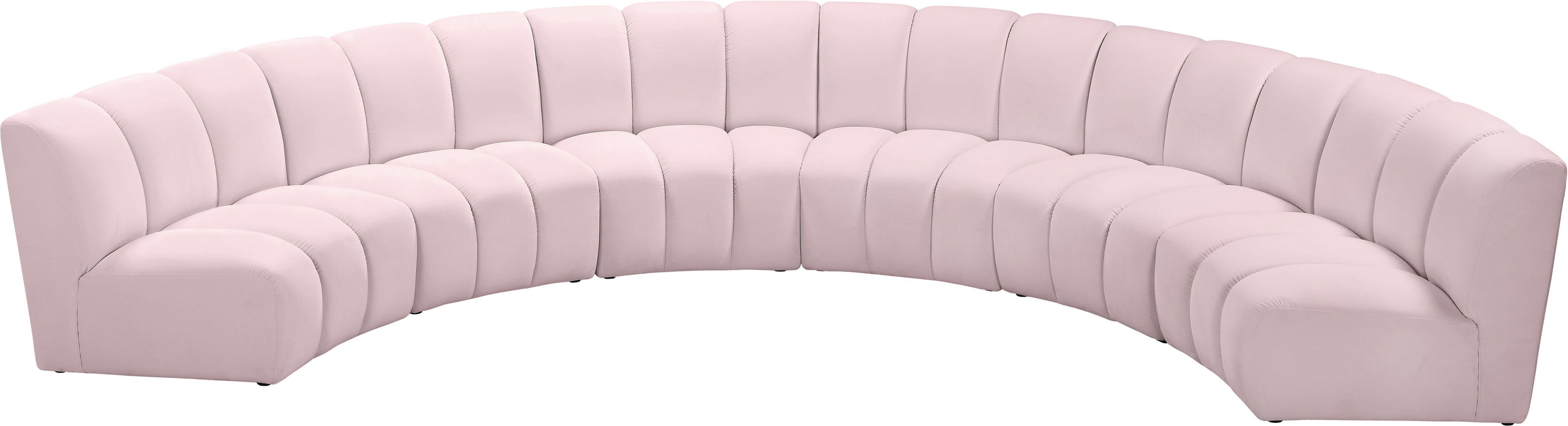 Infinity Pink Velvet 6pc. Modular Sectional - Royal Furniture & Gifts (MI) - Multi Location