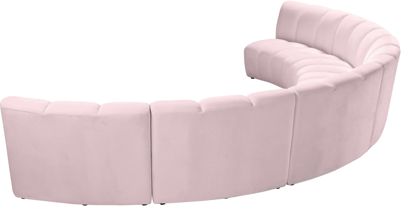 Infinity Pink Velvet 6pc. Modular Sectional - Royal Furniture & Gifts (MI) - Multi Location