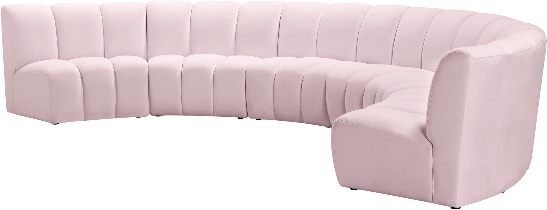 Infinity Pink Velvet 6pc. Modular Sectional - Royal Furniture & Gifts (MI) - Multi Location