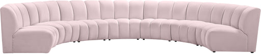 Infinity Pink Velvet 7pc. Modular Sectional - Royal Furniture & Gifts (MI) - Multi Location