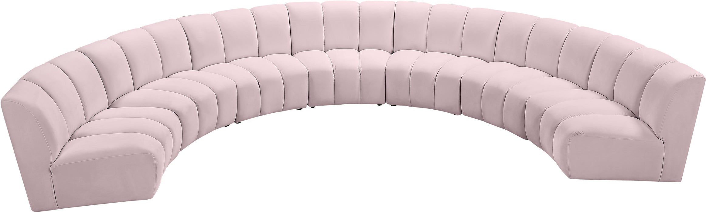 Infinity Pink Velvet 7pc. Modular Sectional - Royal Furniture & Gifts (MI) - Multi Location